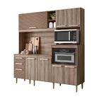 Armário De Cozinha Completo 100% Mdf 7 Portas 3 Gavetas 190cm