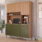 Armário De Cozinha Completo 100%mdf 1,5m 6 Portas 1 Gaveta E