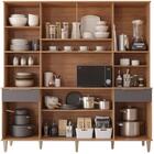 Armário De Cozinha Completo 100%mdf 2m 8 Portas 2 Gavetas E 6