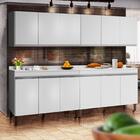 Armário De Cozinha Completo 4 Peças Branco Gabriela Peternella
