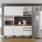 Armário De Cozinha Completo 4 Peças Perola Salleto