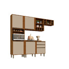 Armário De Cozinha Completo 4 Peças Perola Salleto