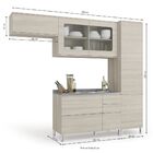 Armário De Cozinha Completo 4pc 2 50m Cb462 Versatti Kappesbe