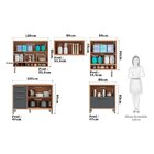 Armário De Cozinha Completo 5 Peças 100% Mdf 8 Portas Com Pal