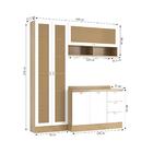 Armário De Cozinha Completo Ditália Denver 3 Pc Rv/br D9