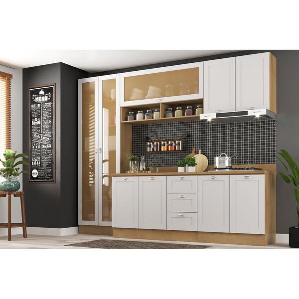 Armário De Cozinha Completo Ditália Denver 5 Pc Rv/br D10