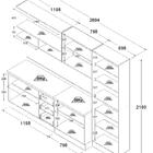 Armário De Cozinha Completo Ditália Denver S/ Tampo Rv/brd10