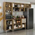 Armário De Cozinha Completo Valência 01 Sallêto Cinamomo Off