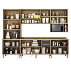 Armário De Cozinha Completo Viena Sallêto Carvalho Off White