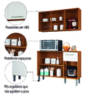 Armário De Cozinha Composto Aéreo E Balcão 6 Portas 1 Gaveta