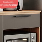 Armário De Cozinha Conjunto 2 Peças Com Balcão Gabinete 190cm