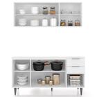 Armário De Cozinha Cp01 Para Pia 150cm Pérola Z34 Branco - Mp