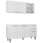 Armário De Cozinha Cp01 Para Pia 150cm Pérola Z34 Branco - Mp