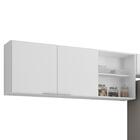 Armário De Cozinha Cp03 Com Pia 150cm Pérola Z34 Branco     -