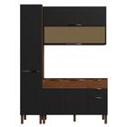 Armário De Cozinha Cp03 Para Pia 120cm Dora K02 Nogueira/pret