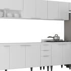 Armário De Cozinha Cp06 Para Pia 180cm Pérola Z34 Branco    -