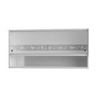 Armário De Cozinha De Aço Aéreo 105cm Com Nicho Lia Multimóve