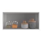 Armário De Cozinha De Aço Aéreo 2 Portas Ágata Branco