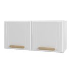 Armário De Cozinha De Aço Aéreo 2 Portas Ágata Branco