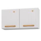 Armário De Cozinha De Aço Aéreo Duplo Telasul Diamante Branco