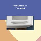 Armário De Cozinha De Aço Aéreo Triplo 105cm Rose Multimóveis