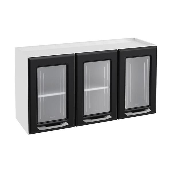 Armário De Cozinha De Aço Aéreo Triplo 105cm Rose Multimóveis