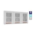 Armário De Cozinha De Aço Aéreo Triplo 120 Cm Regina Multimóv