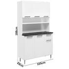 Armário De Cozinha De Aço Kit Triplo 1 Gaveta E Prateleira Be