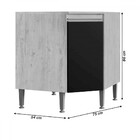 Armário De Cozinha De Canto Athena 1 Porta 1 Prateleira Freij