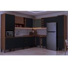 Armário De Cozinha De Canto Macadâmia 2 Portas Freijó E Grafi