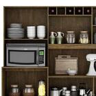 Armário De Cozinha De Pé Grande Ipê Grafite Maranella Valdemó