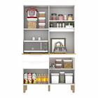 Armário De Cozinha Dubai 5 Portas 2 Gavetas Sallêto Branco