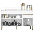 Armário De Cozinha E Balcão Com Pia 150cm Lina Z06 Supremo/fr