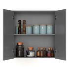 Armário De Cozinha E Lavanderia Com 2 Portas Duplo Aéreo Módu