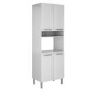 Armário De Cozinha E Paneleiro De Aço 4 Portas Com Nicho Para