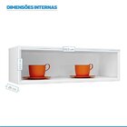 Armário De Cozinha Em Aço 1 Porta Horizontal Basculante 70cm