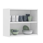 Armário De Cozinha Em Aço 2 Portas De Vidro 70cm Florença Ita