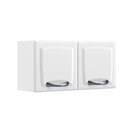 Armário De Cozinha Em Aço 2 Portas Para Geladeira 80cm New Pr