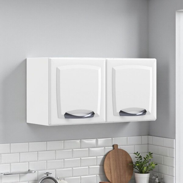 Armário De Cozinha Em Aço 2 Portas Para Geladeira 80cm New Pr