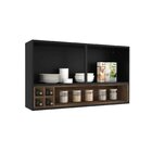 Armário De Cozinha Em Aço 2 Portas Ripadas 120cm Dobradiças S