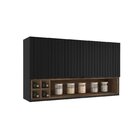 Armário De Cozinha Em Aço 2 Portas Ripadas 120cm Dobradiças S