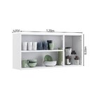 Armário De Cozinha Em Aço 3 Portas 120cm Com Vidro New Premiu