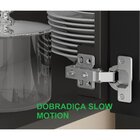 Armário De Cozinha Em Aço 3 Portas 120cm Dobradiças Slow Moti