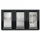 Armário De Cozinha Em Aço 3 Portas De Vidro 105cm Luce Itatia