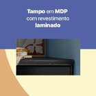 Armário De Cozinha Em Aço Triplo Topázio Smart  Branco/preto