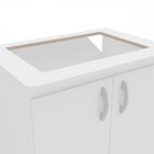 Armário De Cozinha Floreal 2 Portas Para Cooktop Branco - Pnr