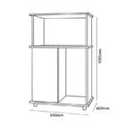 Armário De Cozinha Fruteira Malu 1 Porta Carvalho Nature - Ni