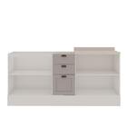 Armário De Cozinha Genialflex Compact 2 Balcões Branco Fendi