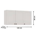 Armário De Cozinha Genialflex Provençal 3 Portas Branco