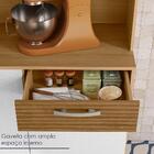 Armário De Cozinha Genova 6 Portas 1 Gaveta Ripado 3d Freijó/